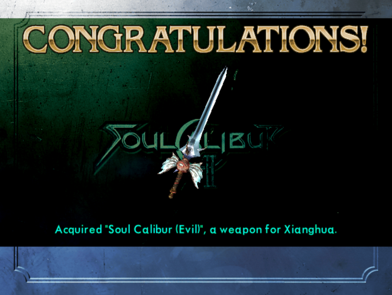Soul Calibur Evil Weapon Unlock
